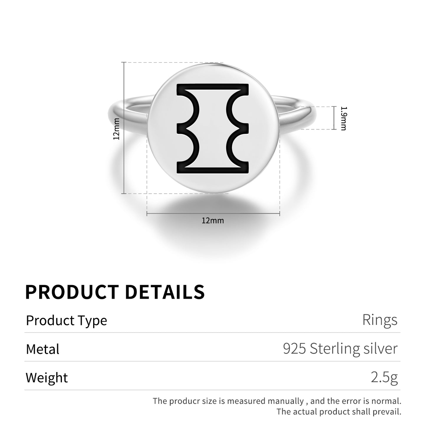 Dono Ntoaso Adinkra Symbols Adjustable Open Ring