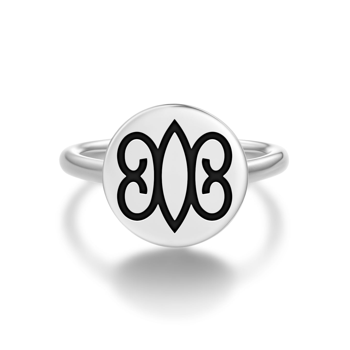 Hye Wonhye Adinkra Symbols Adjustable Open Ring