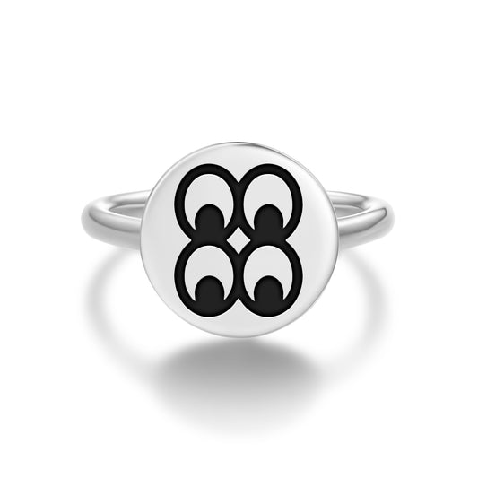 Mate Masie Adinkra Symbols Adjustable Open Ring
