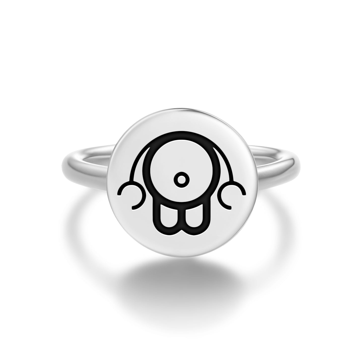 Y'golonac Lovecraft Symbols Adjustable Open Ring