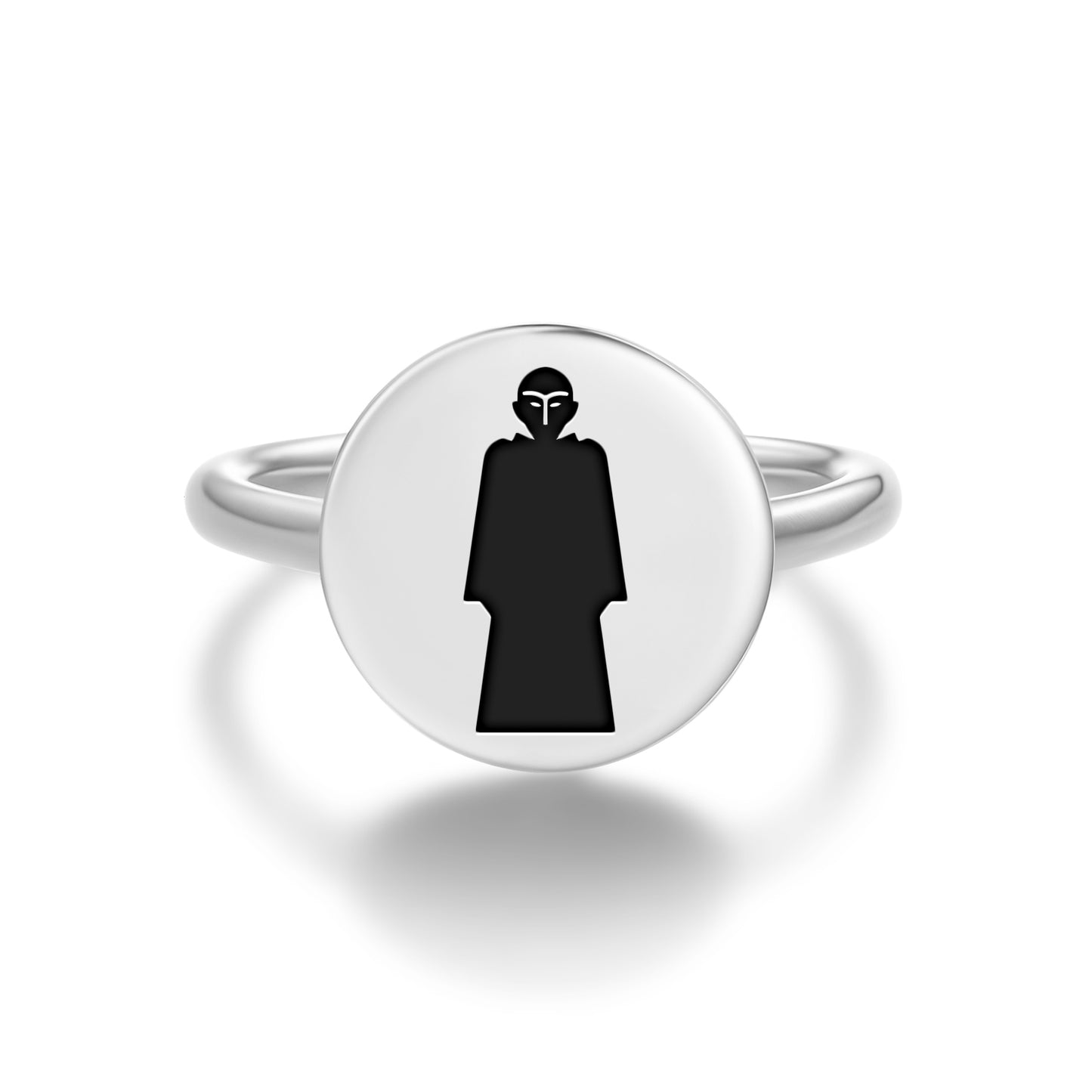 Nyarlathotep Lovecraft Symbols Adjustable Open Ring