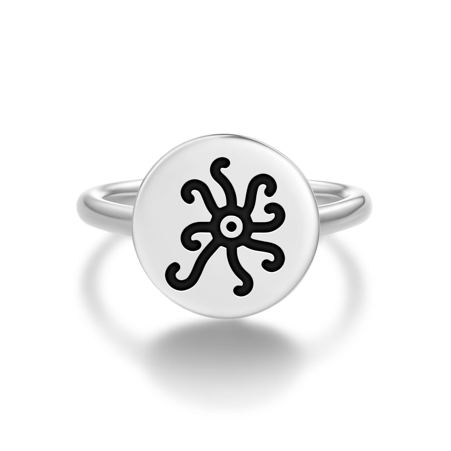 Hastur Lovecraft Symbols Adjustable Open Ring
