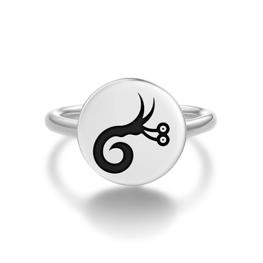 Gloon Lovecraft Symbols Adjustable Open Ring