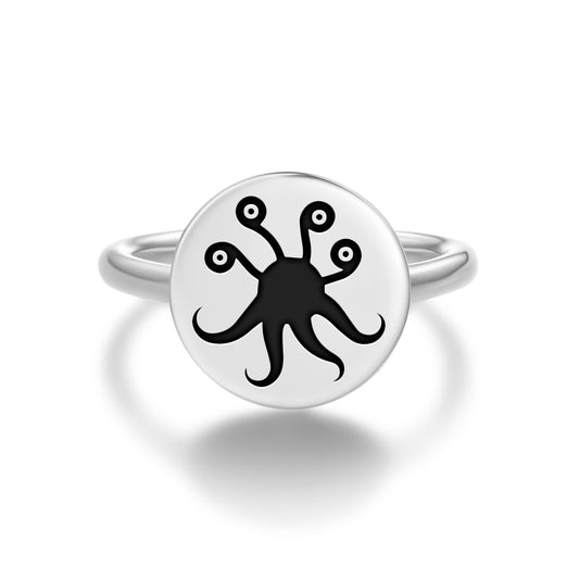 Ghatanothoa Lovecraft Symbols Adjustable Open Ring