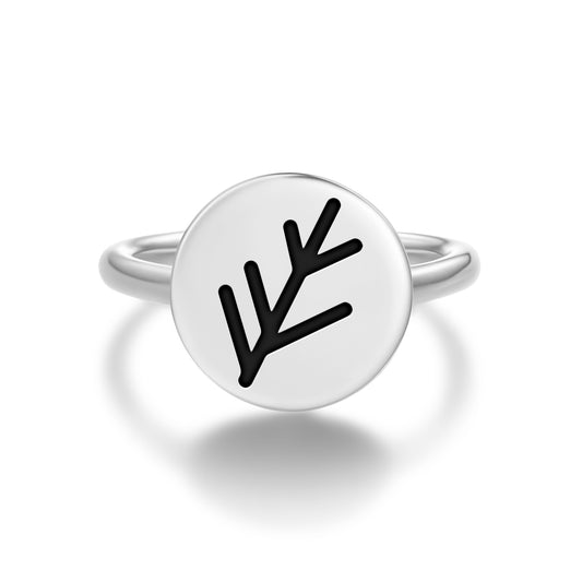Eldersign Lovecraft Symbols Adjustable Open Ring