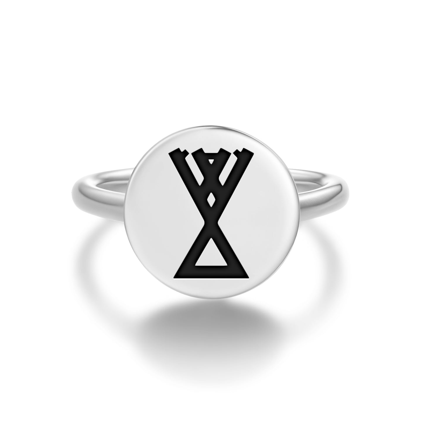 Zhiva Slavic Symbols Adjustable Open Ring