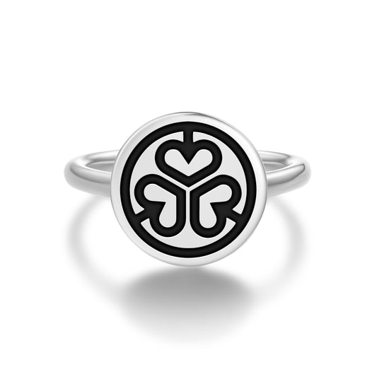 Tokugawa Pass Japanese Symbols Adjustable Open Ring
