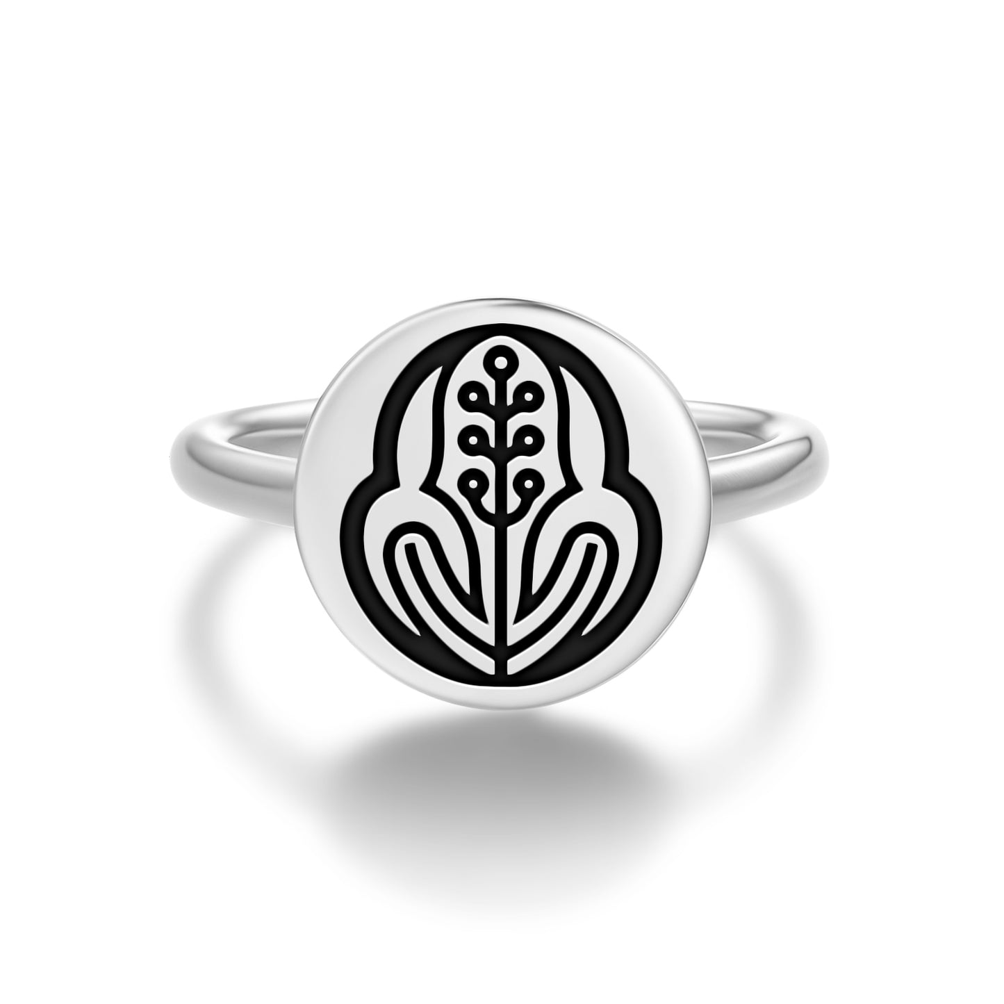 Mōri Motonari Japanese Symbols Adjustable Open Ring