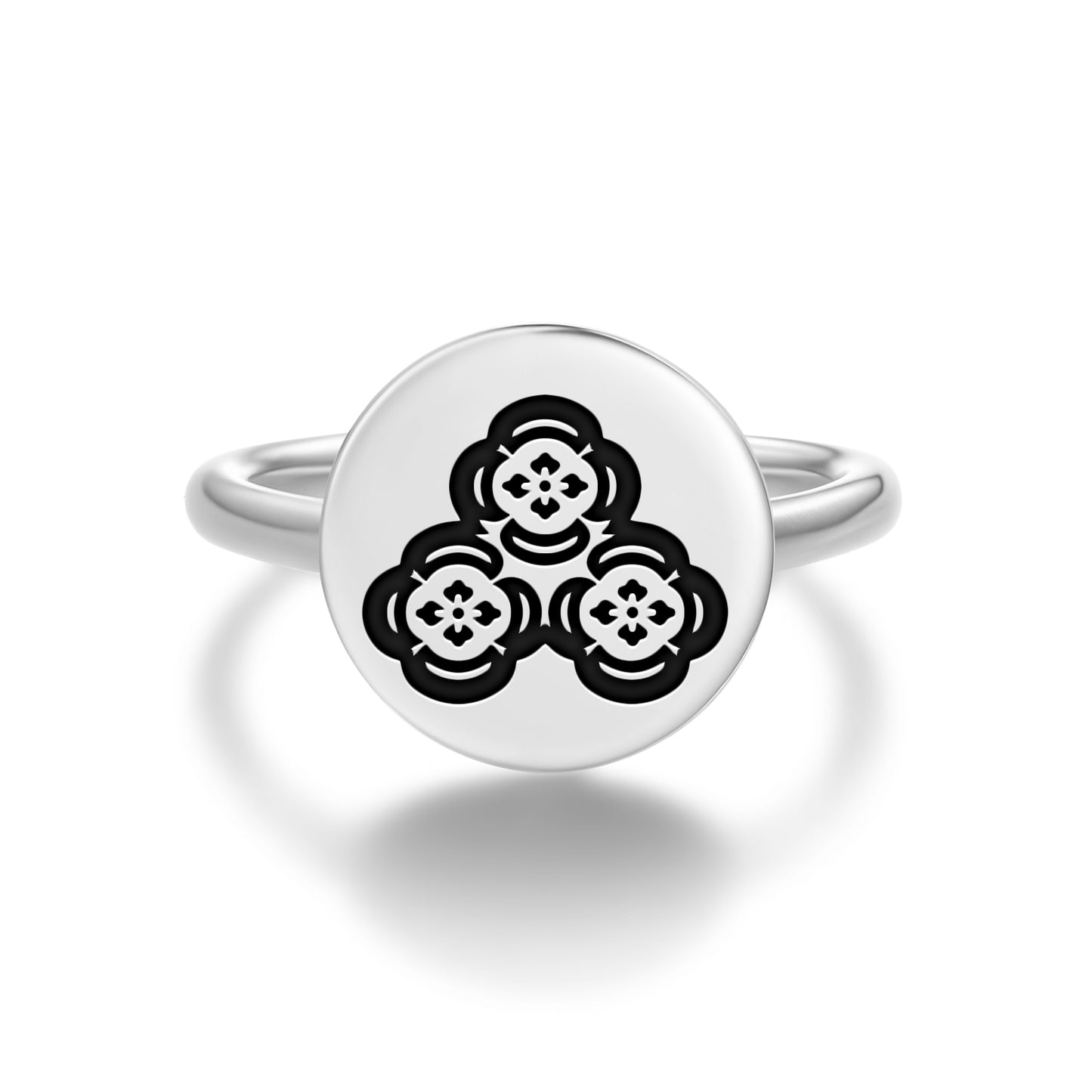 Yoshikage Asakura Japanese Symbols Adjustable Open Ring