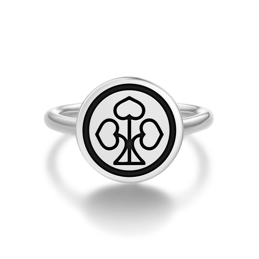 Tadakatsu Japanese Symbols Adjustable Open Ring