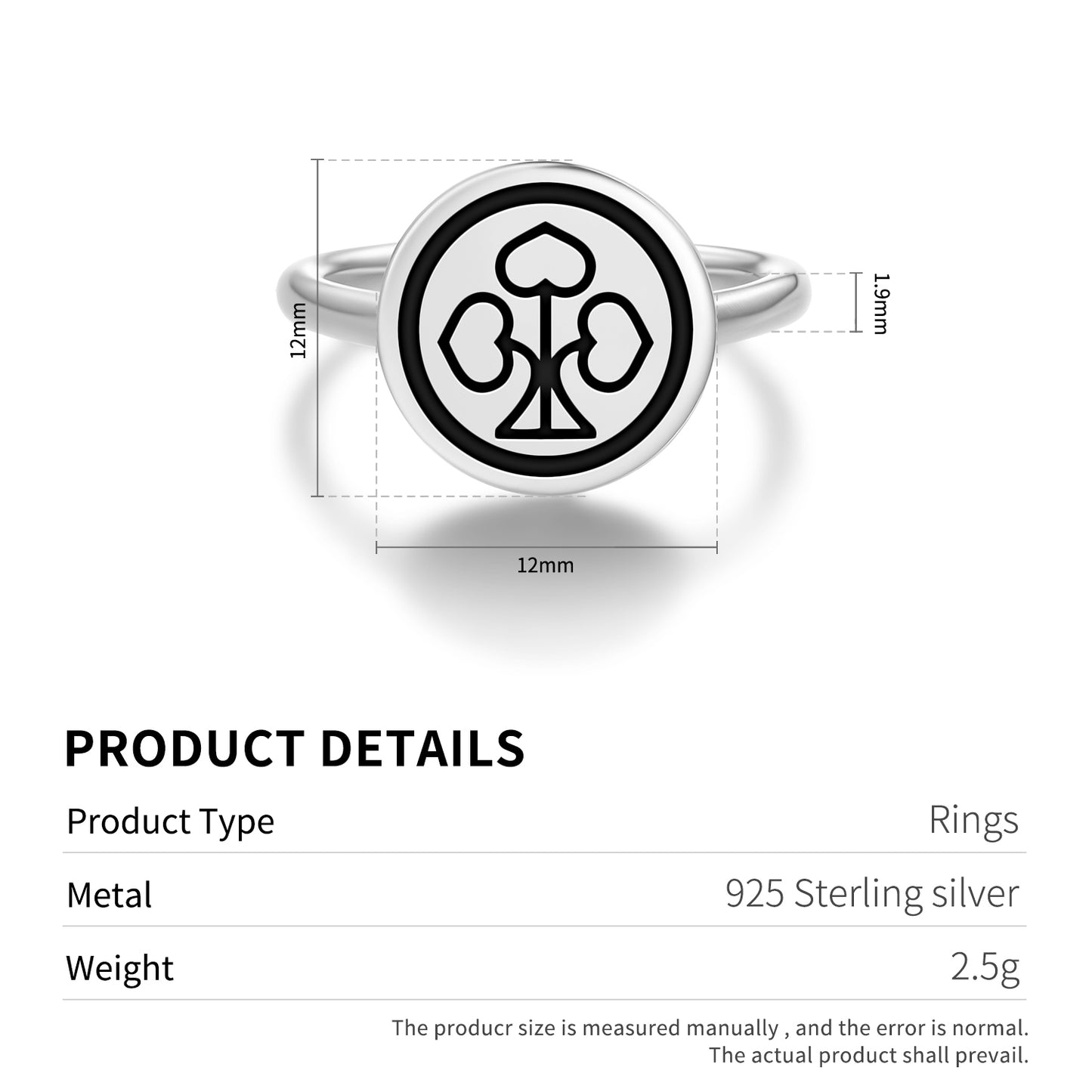 Tadakatsu Japanese Symbols Adjustable Open Ring