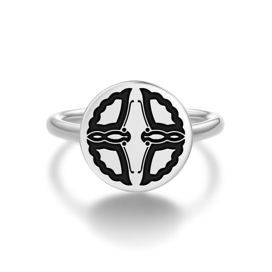 Yoshitsugu Otani Japanese Symbols Adjustable Open Ring