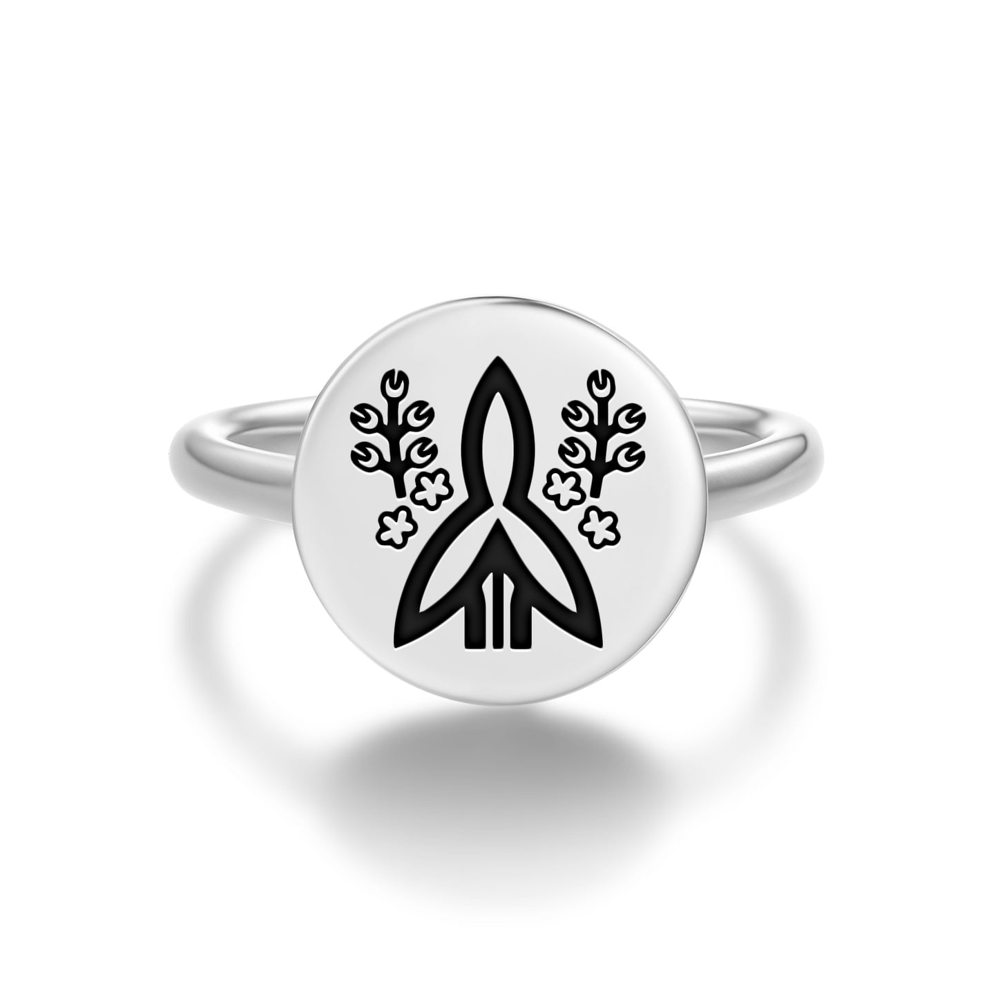 Fukushima Masanori Japanese Symbols Adjustable Open Ring