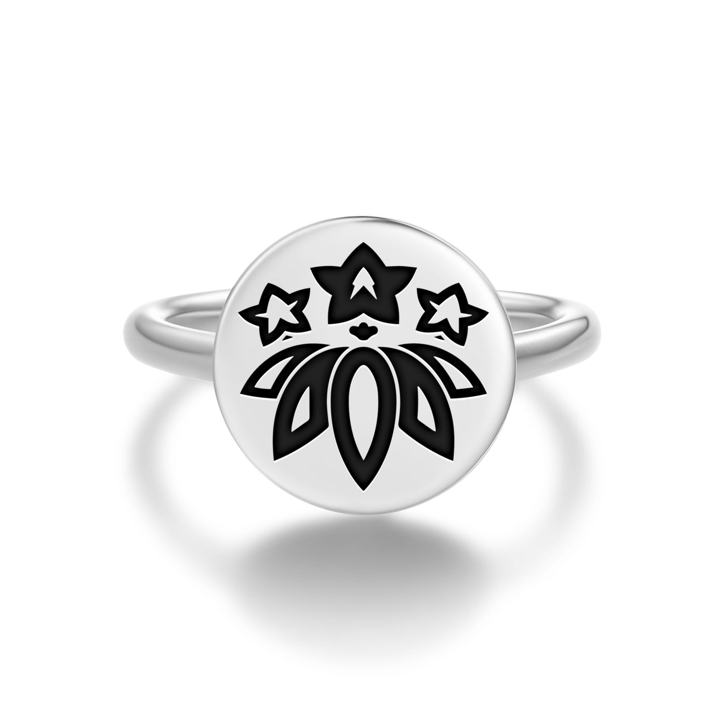 Sasarindou Japanese Symbols Adjustable Open Ring