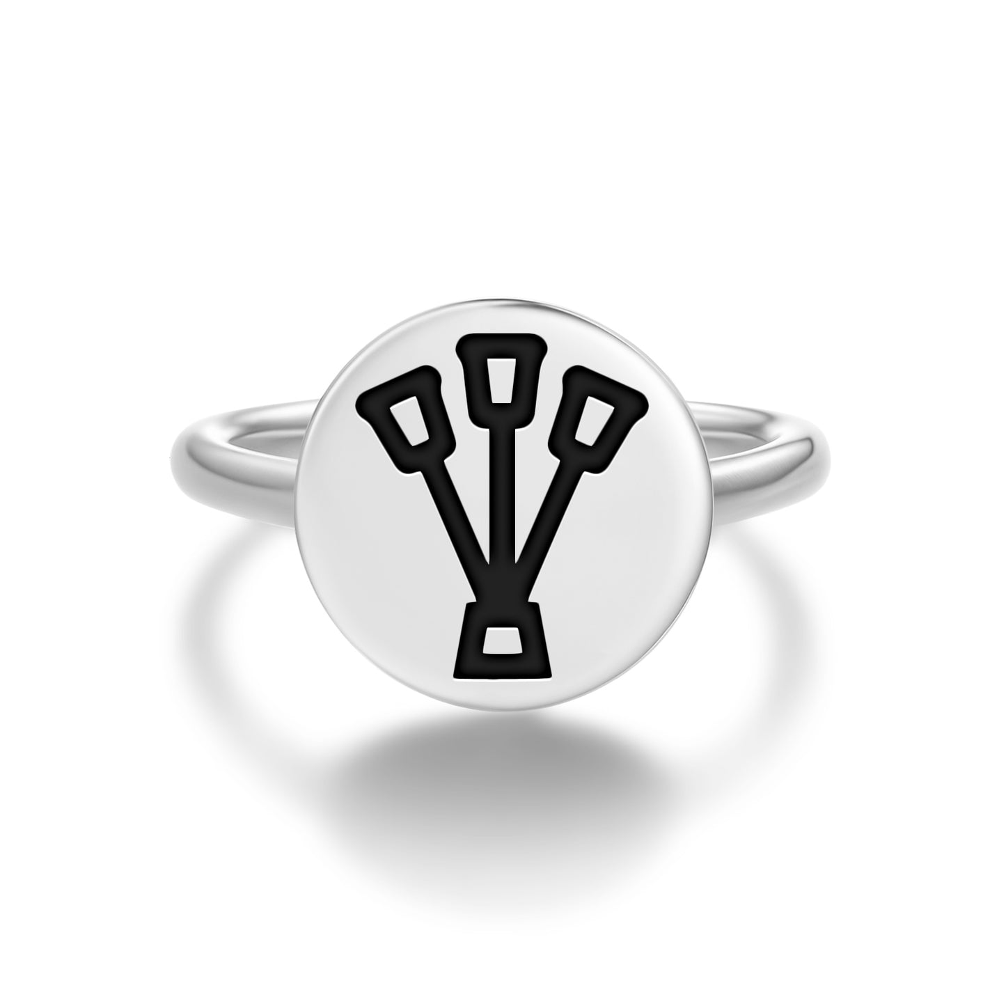 Ha Egyptian Symbols Adjustable Open Ring