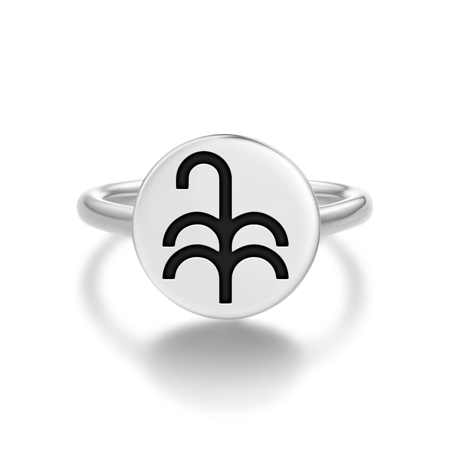 Sedge Egyptian Symbols Adjustable Open Ring