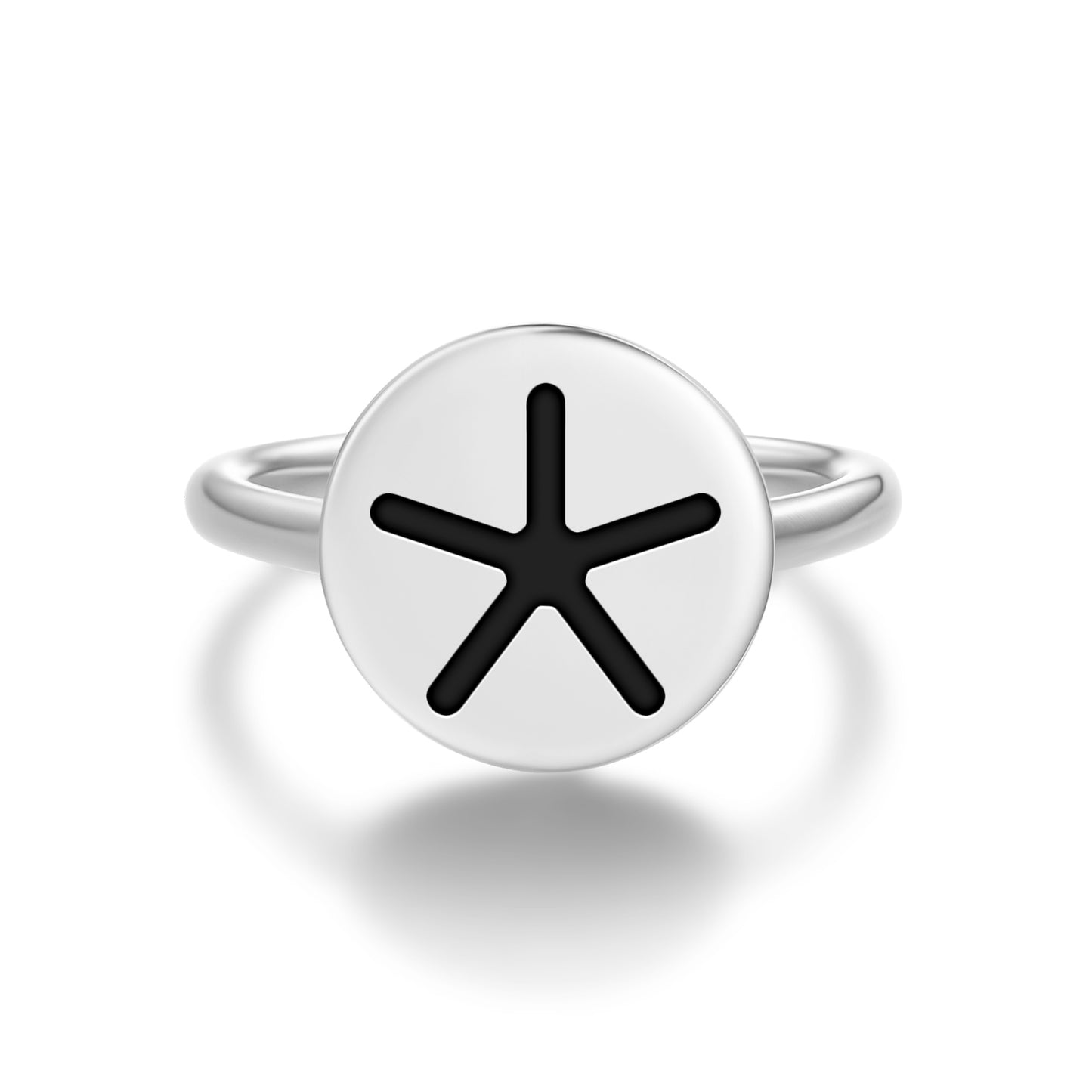 Seba Egyptian Symbols Adjustable Open Ring
