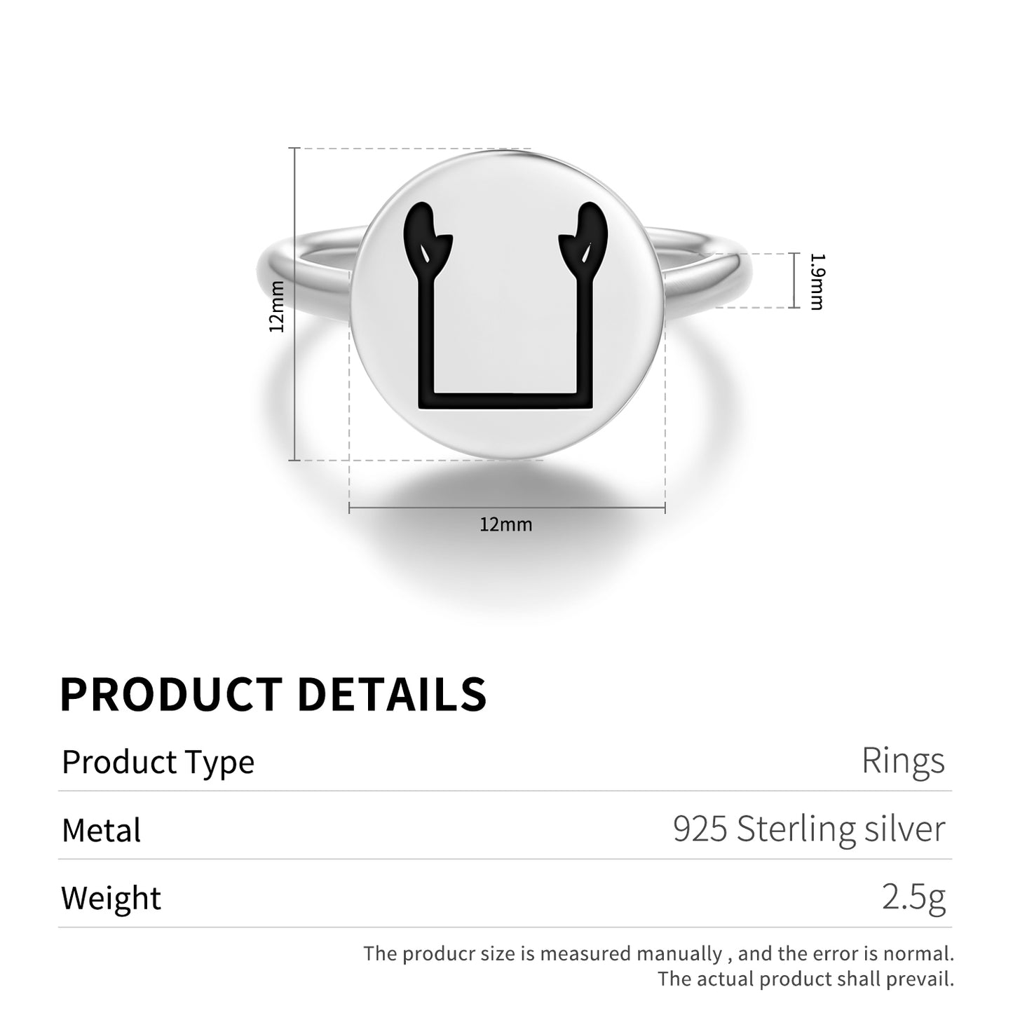 Ka Egyptian Symbols Adjustable Open Ring