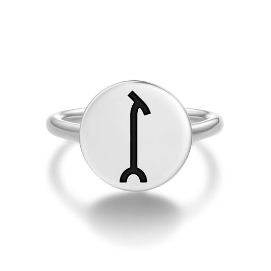 Was – Sceptre Egyptian Symbols Adjustable Open Ring
