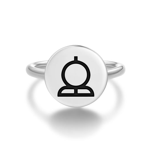 Shen Egyptian Symbols Adjustable Open Ring