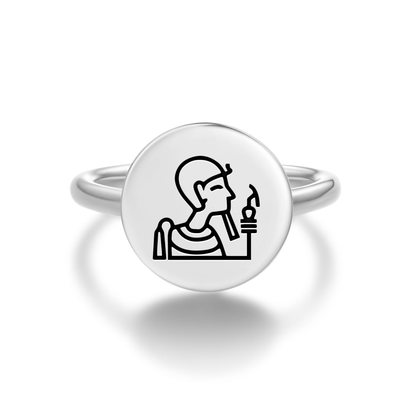 Ptah Egyptian Symbols Adjustable Open Ring