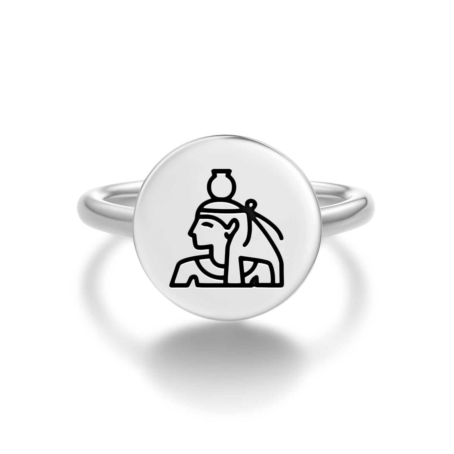 Nut Egyptian Symbols Adjustable Open Ring