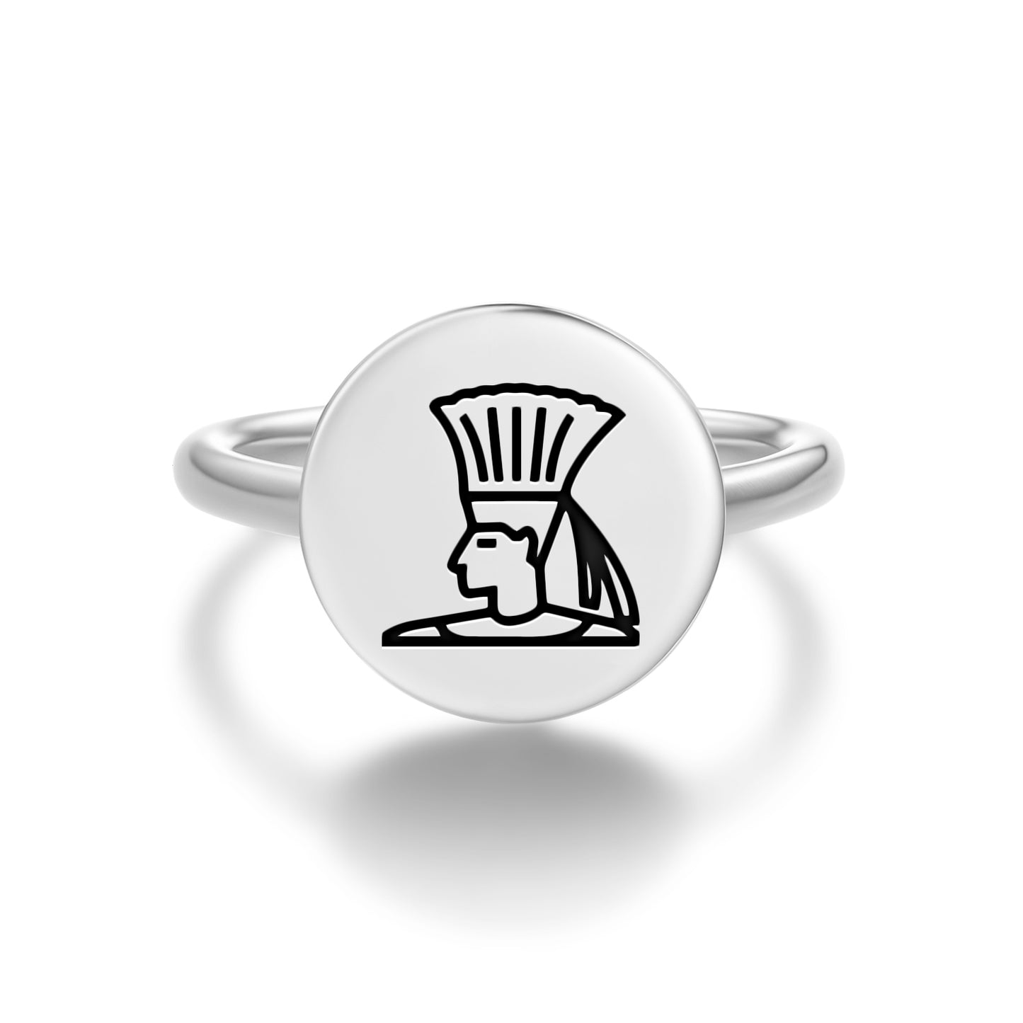 Anuket Egyptian Symbols Adjustable Open Ring