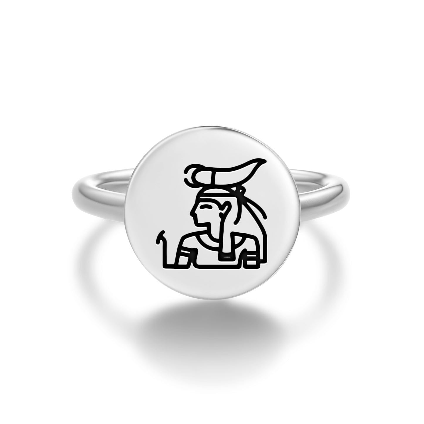 Serket Egyptian Symbols Adjustable Open Ring