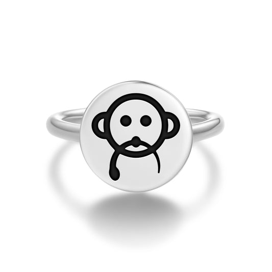Saviki Hopi Symbols Adjustable Open Ring