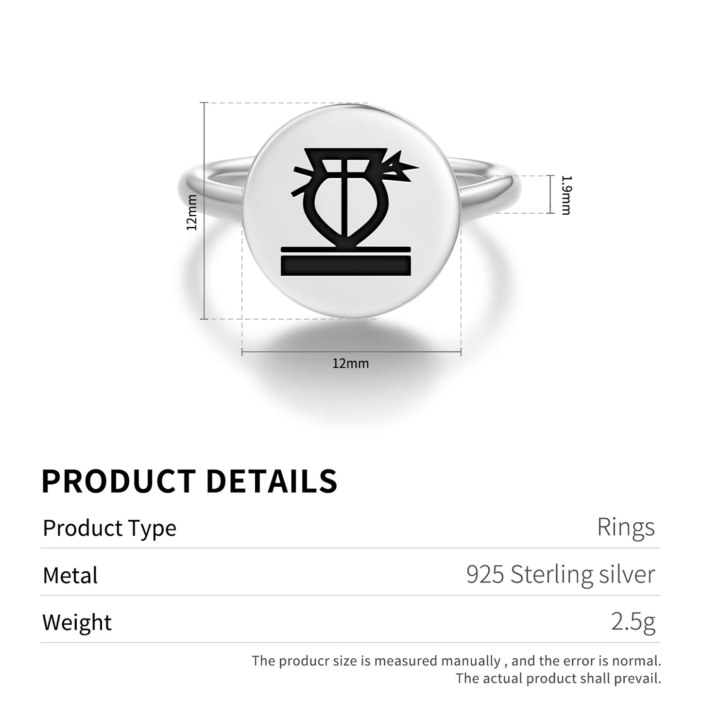 Mongwikoro Hopi Symbols Adjustable Open Ring