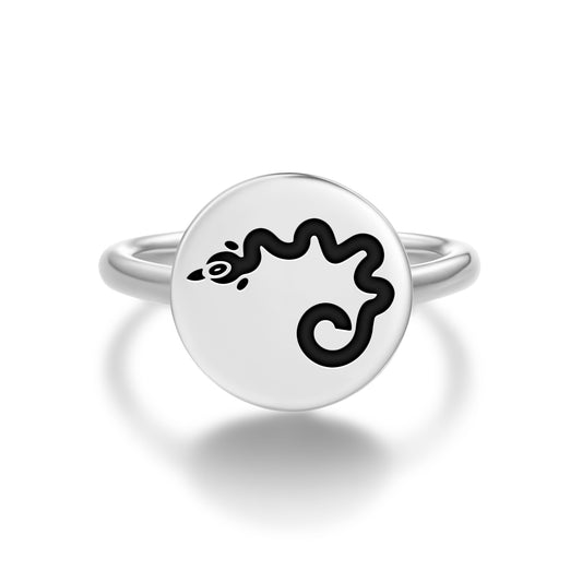 Tokchi'i Hopi Symbols Adjustable Open Ring