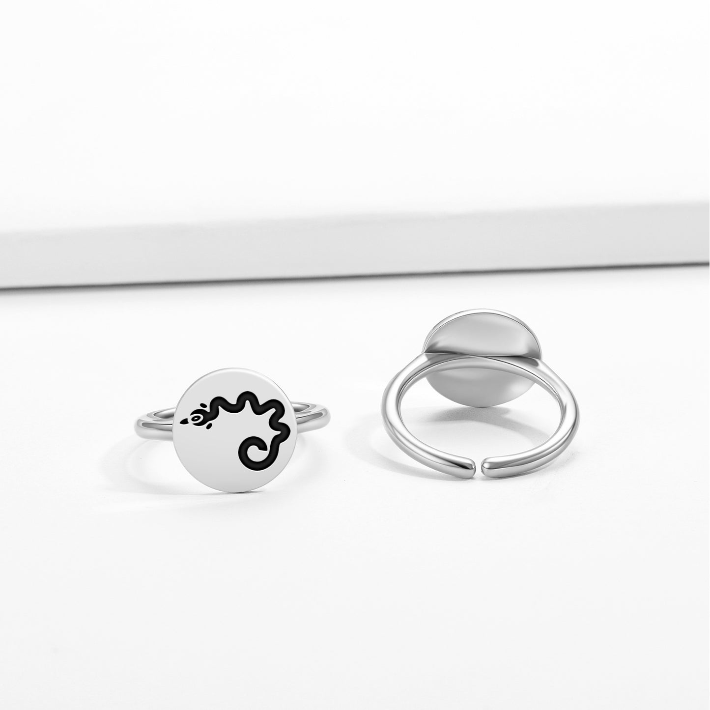 Tokchi'i Hopi Symbols Adjustable Open Ring