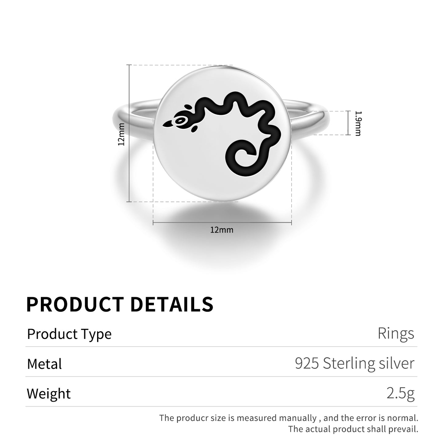 Tokchi'i Hopi Symbols Adjustable Open Ring