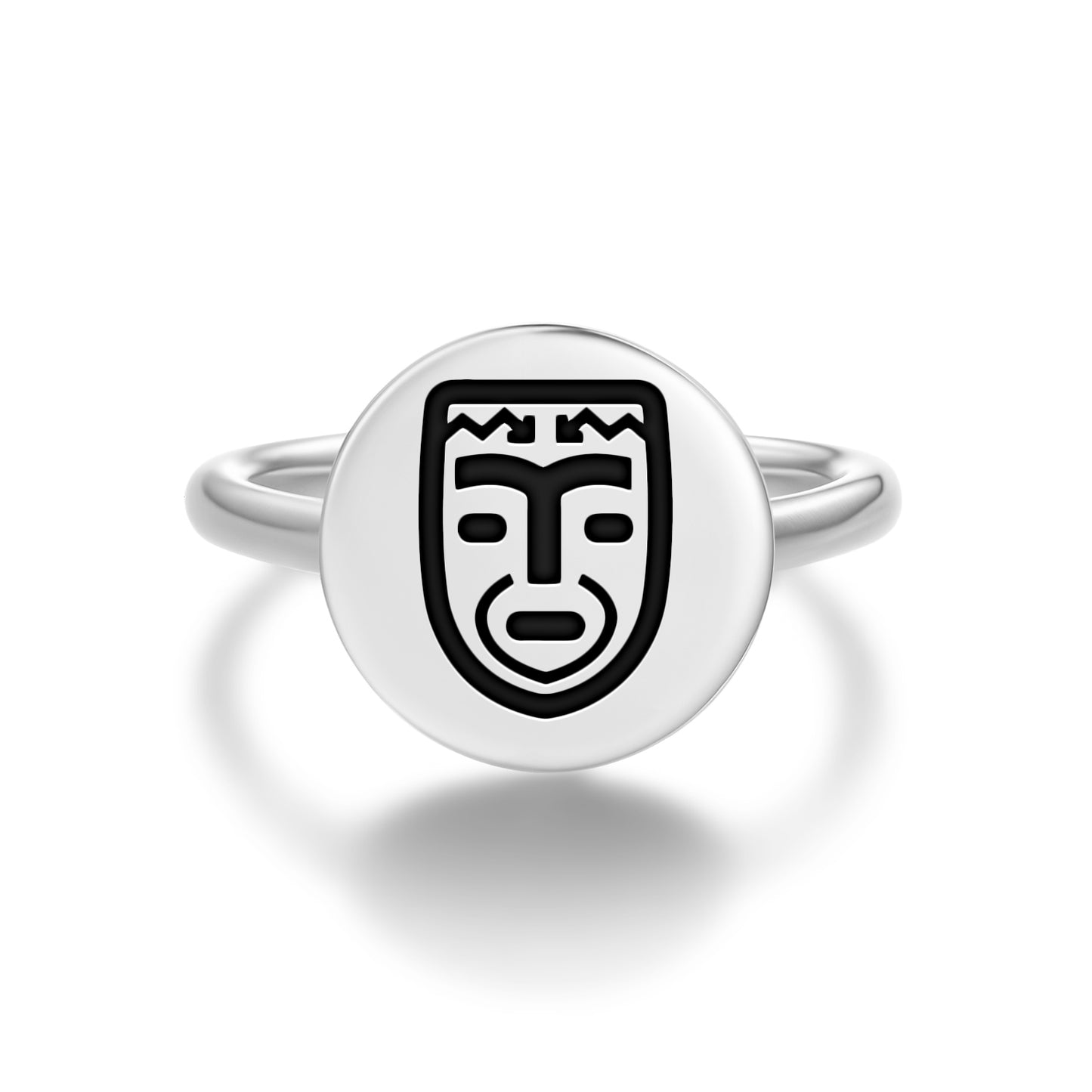 Kon Inca Symbols Adjustable Open Ring