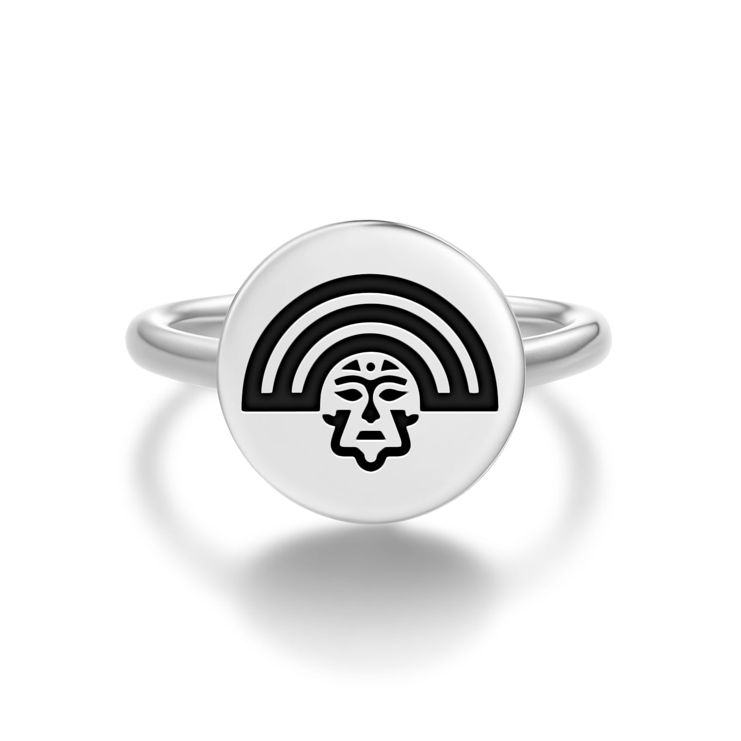 Inti Inca Symbols Adjustable Open Ring