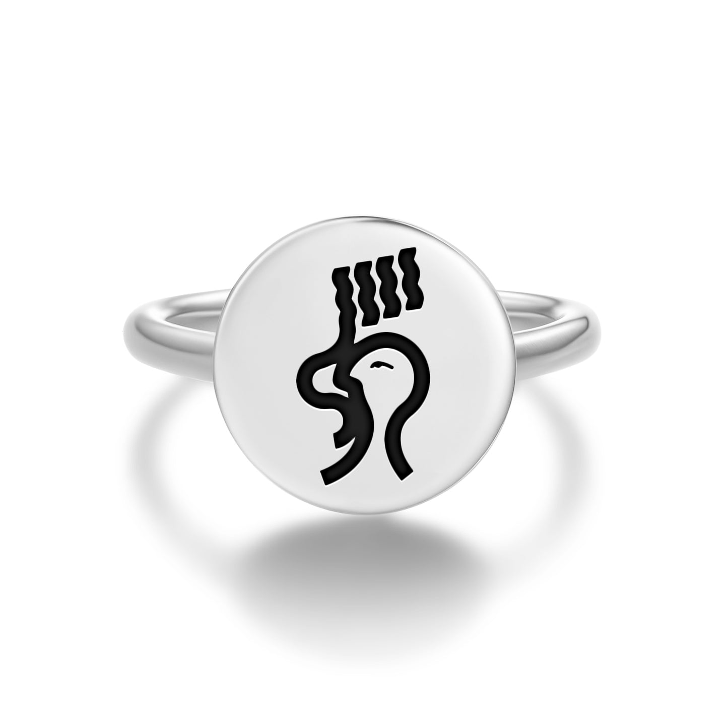 Wakan Lakota Sioux Symbols Adjustable Open Ring