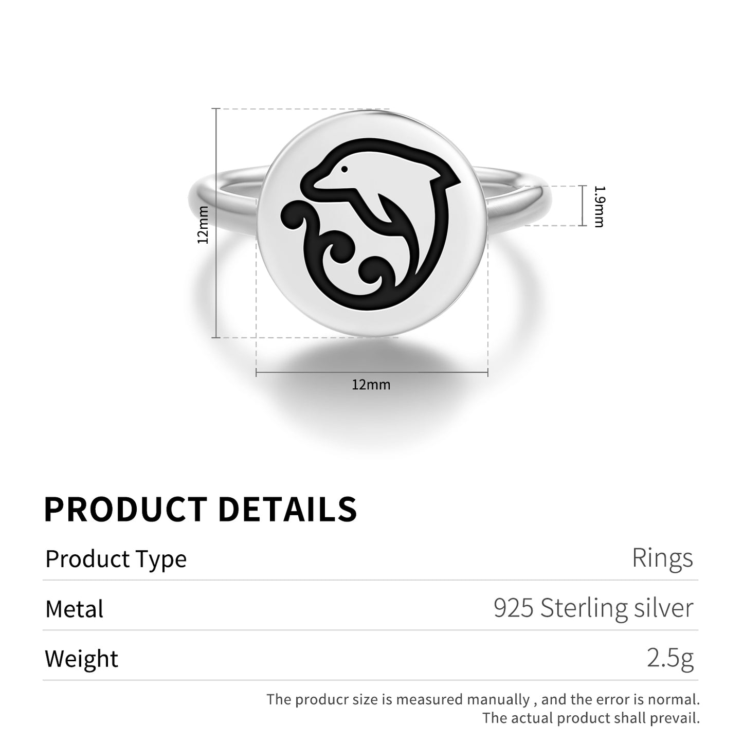 Koru Aihe Maori Symbols Adjustable Open Ring