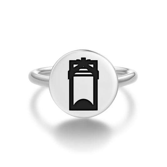 Toki Adze Maori Symbols Adjustable Open Ring