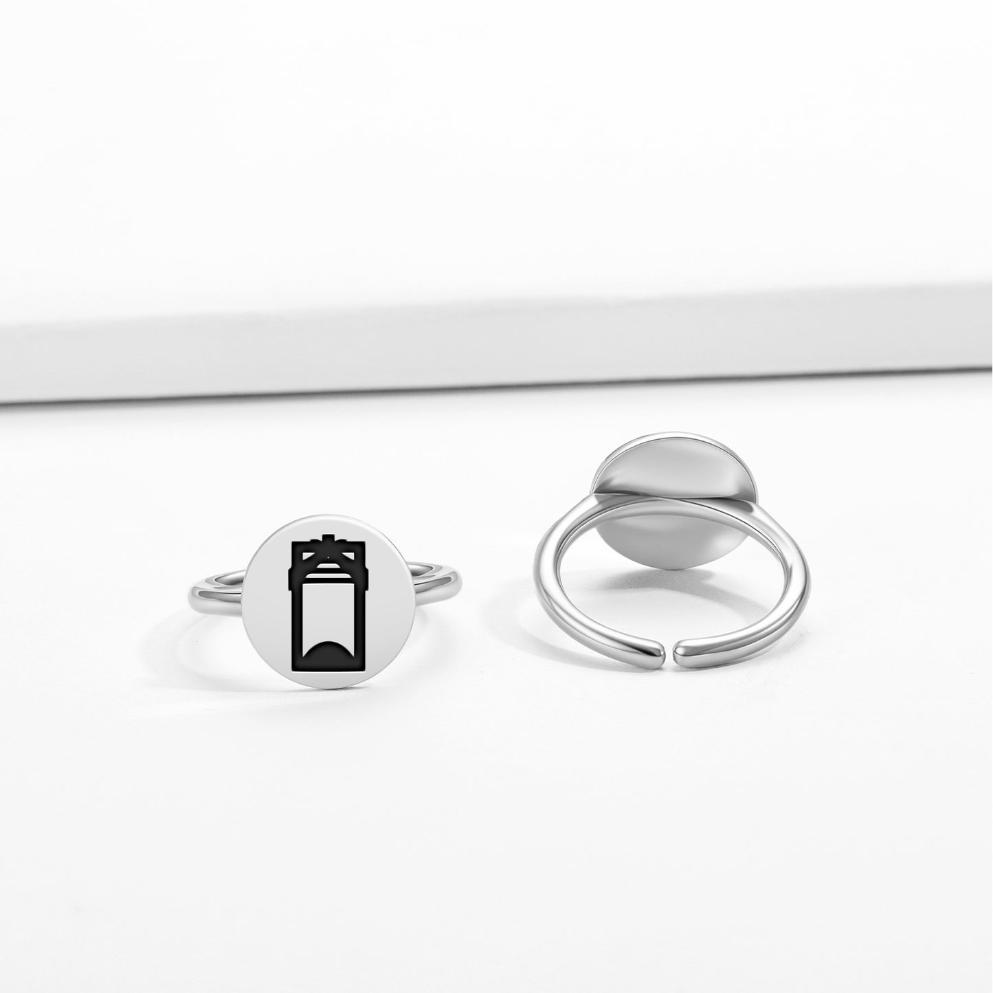 Toki Adze Maori Symbols Adjustable Open Ring