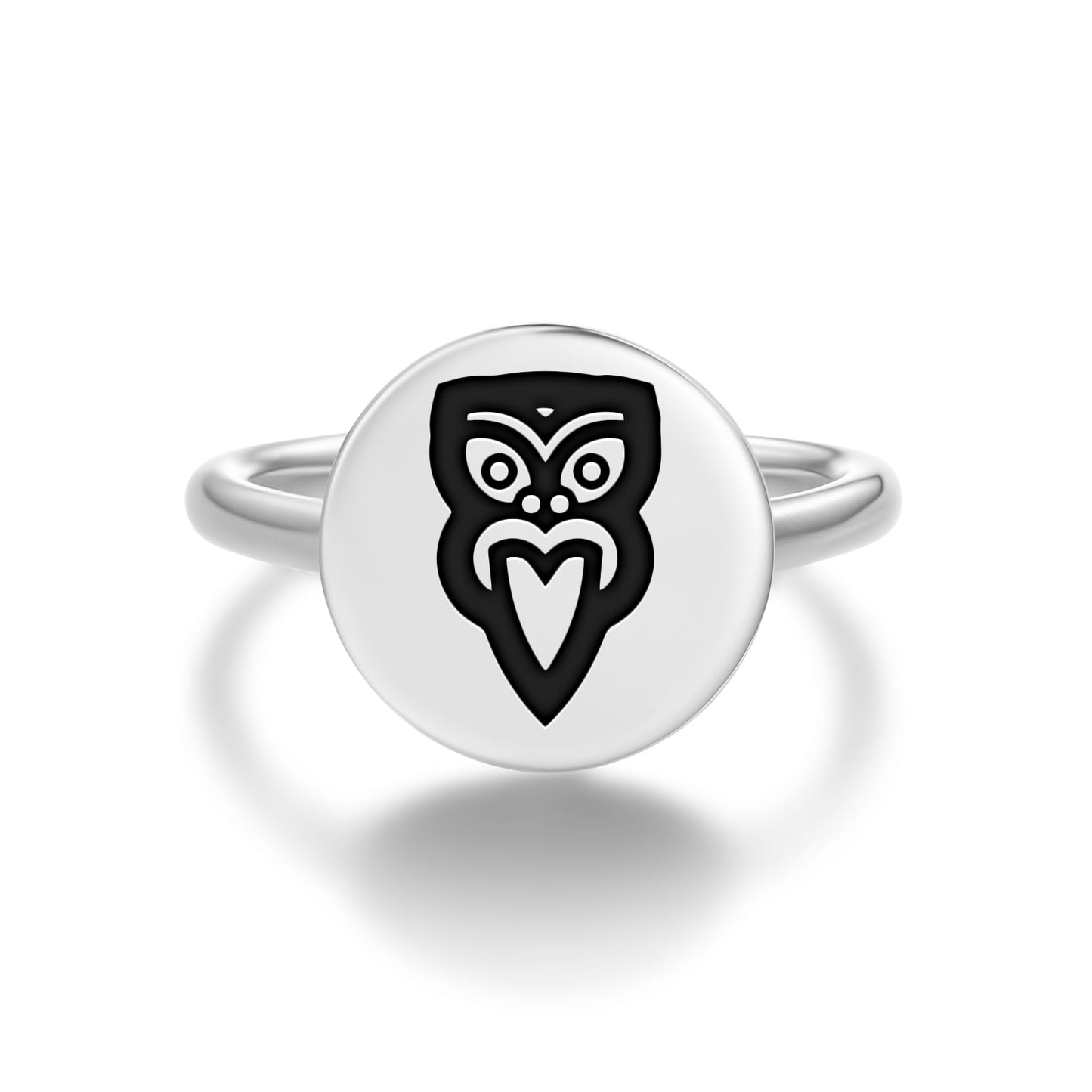 Hei Taiaha Maori Symbols Adjustable Open Ring