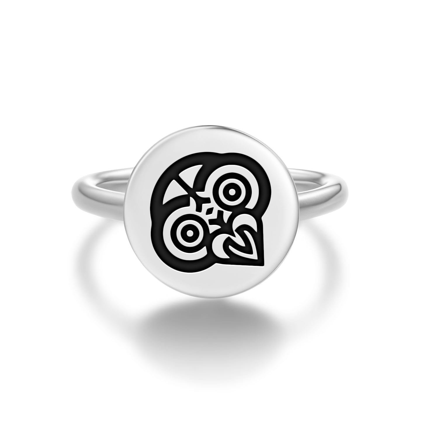 Hei Tiki Maori Symbols Adjustable Open Ring