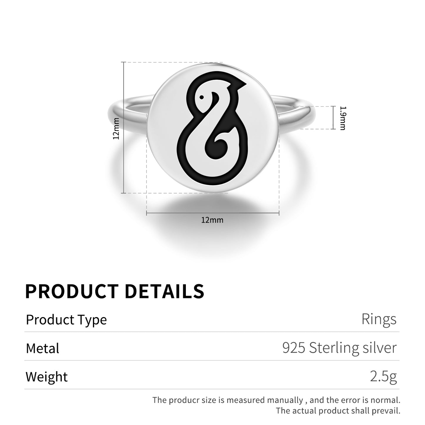 Manaia Maori Symbols Adjustable Open Ring