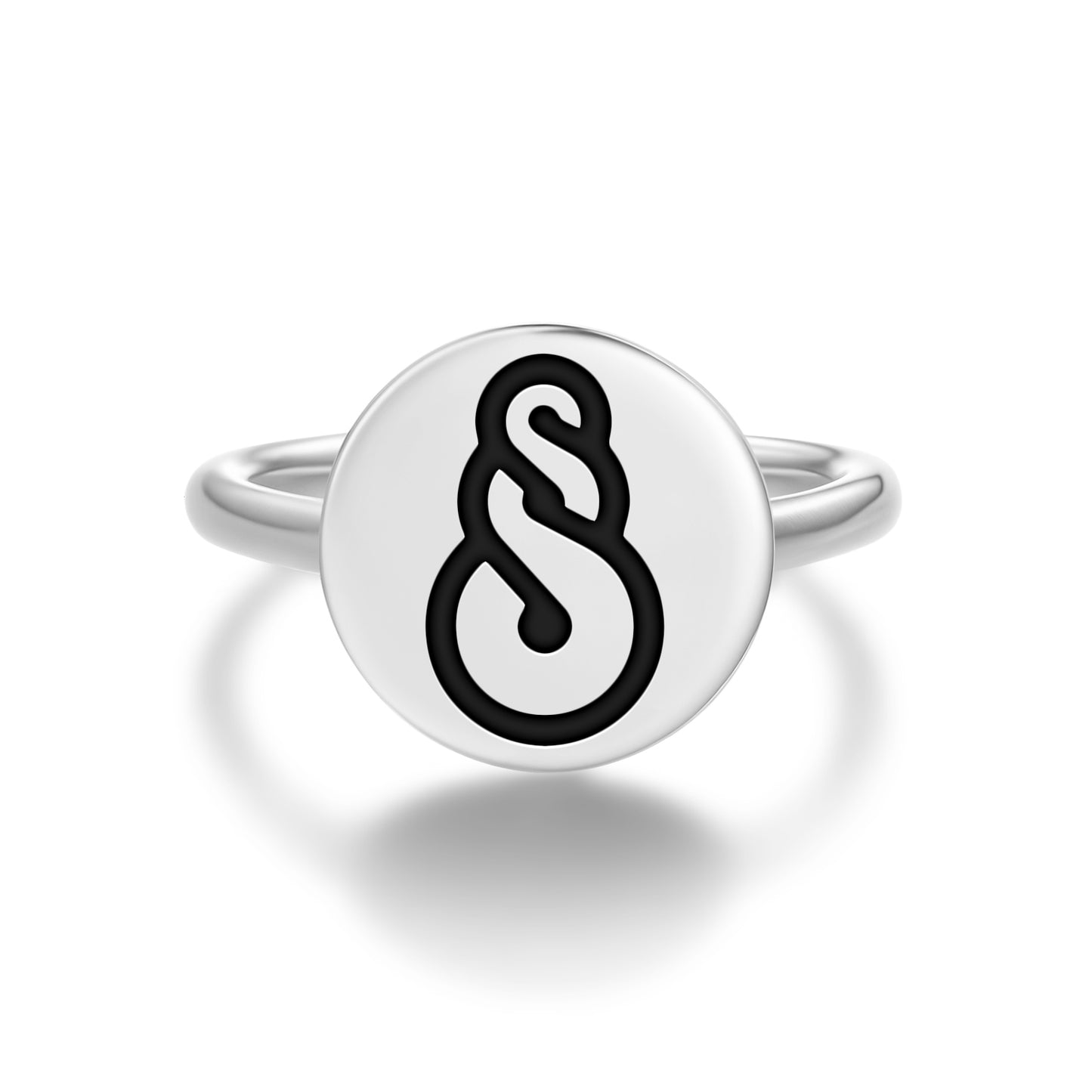 Pikorua – Double Twist Maori Symbols Adjustable Open Ring