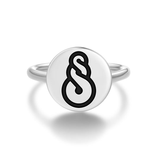 Pikorua – Double Twist Maori Symbols Adjustable Open Ring
