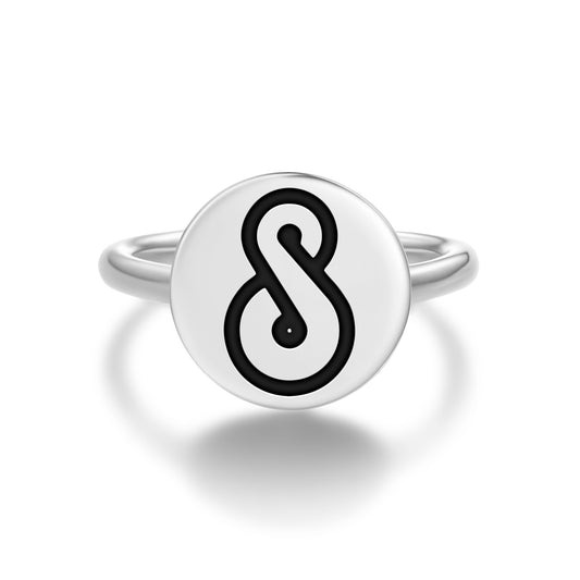 Pikorua – Single Twist Maori Symbols Adjustable Open Ring
