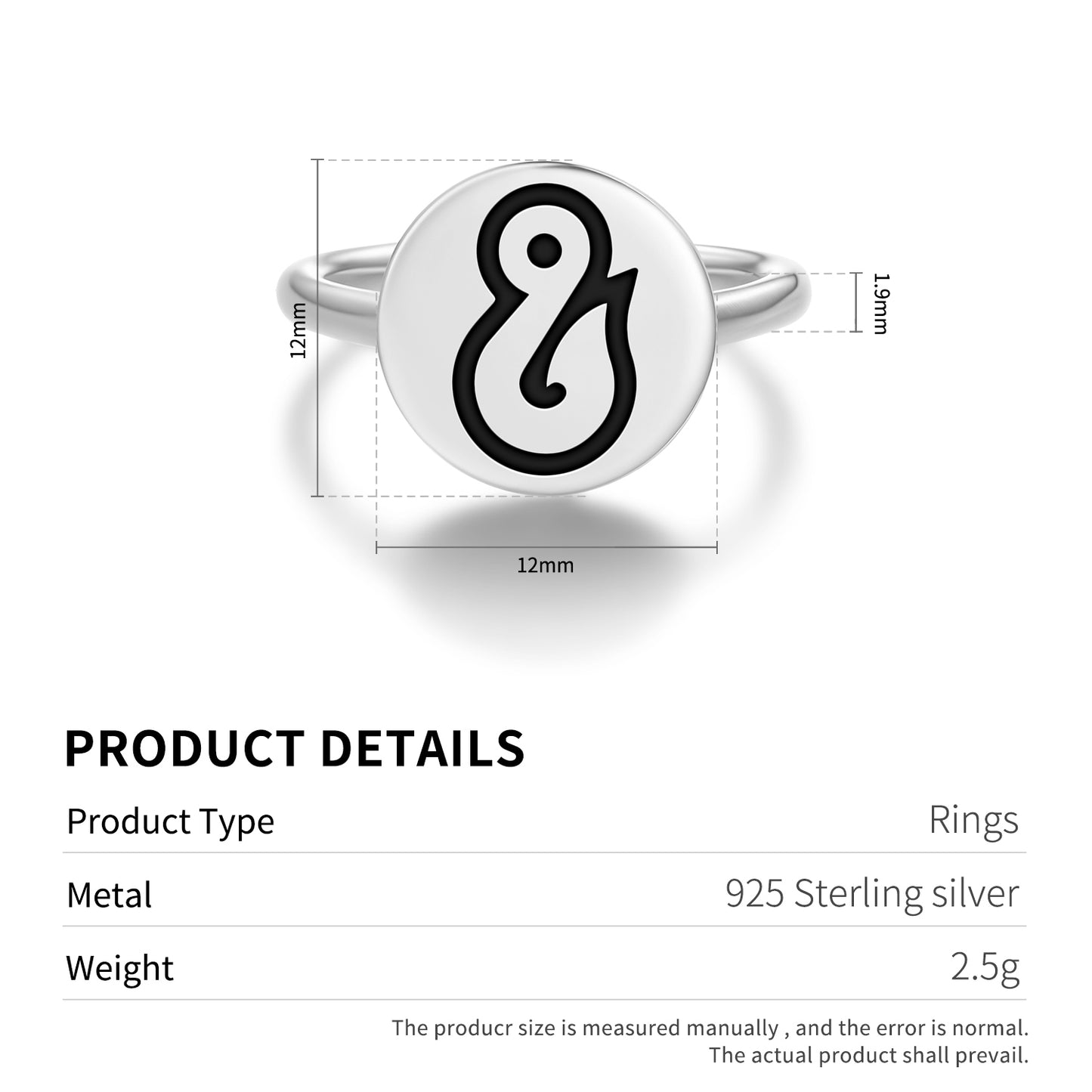 Hei Matau Maori Symbols Adjustable Open Ring