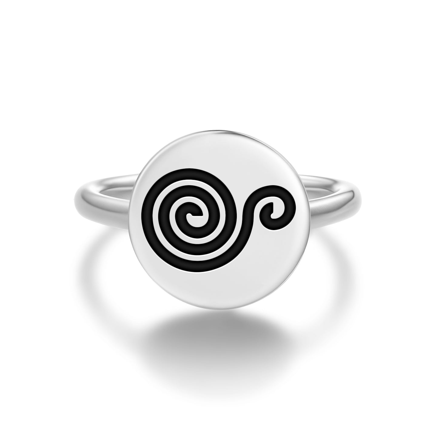 Snail conch Taino Symbols Adjustable Open Ring