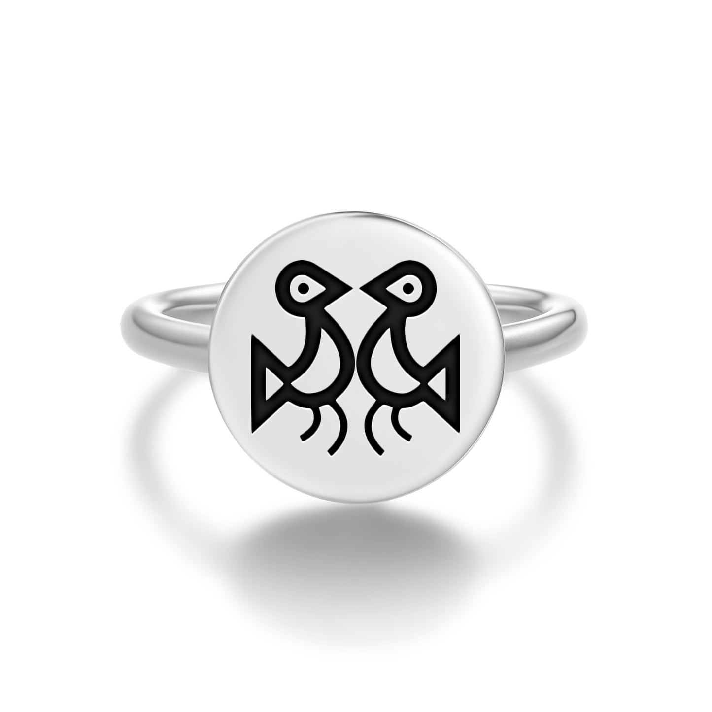 Eternal lovers Taino Symbols Adjustable Open Ring