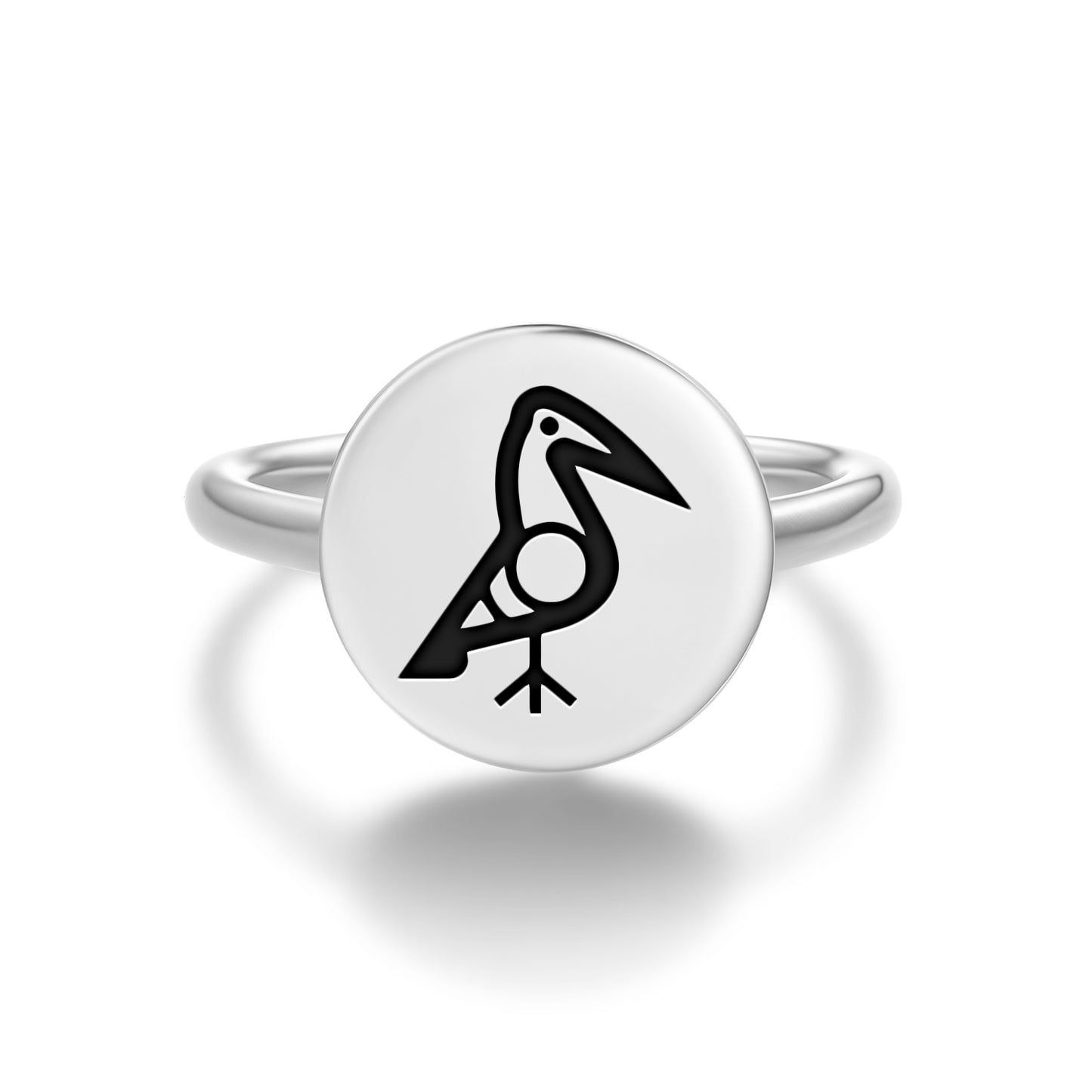 Bird Taino Symbols Adjustable Open Ring
