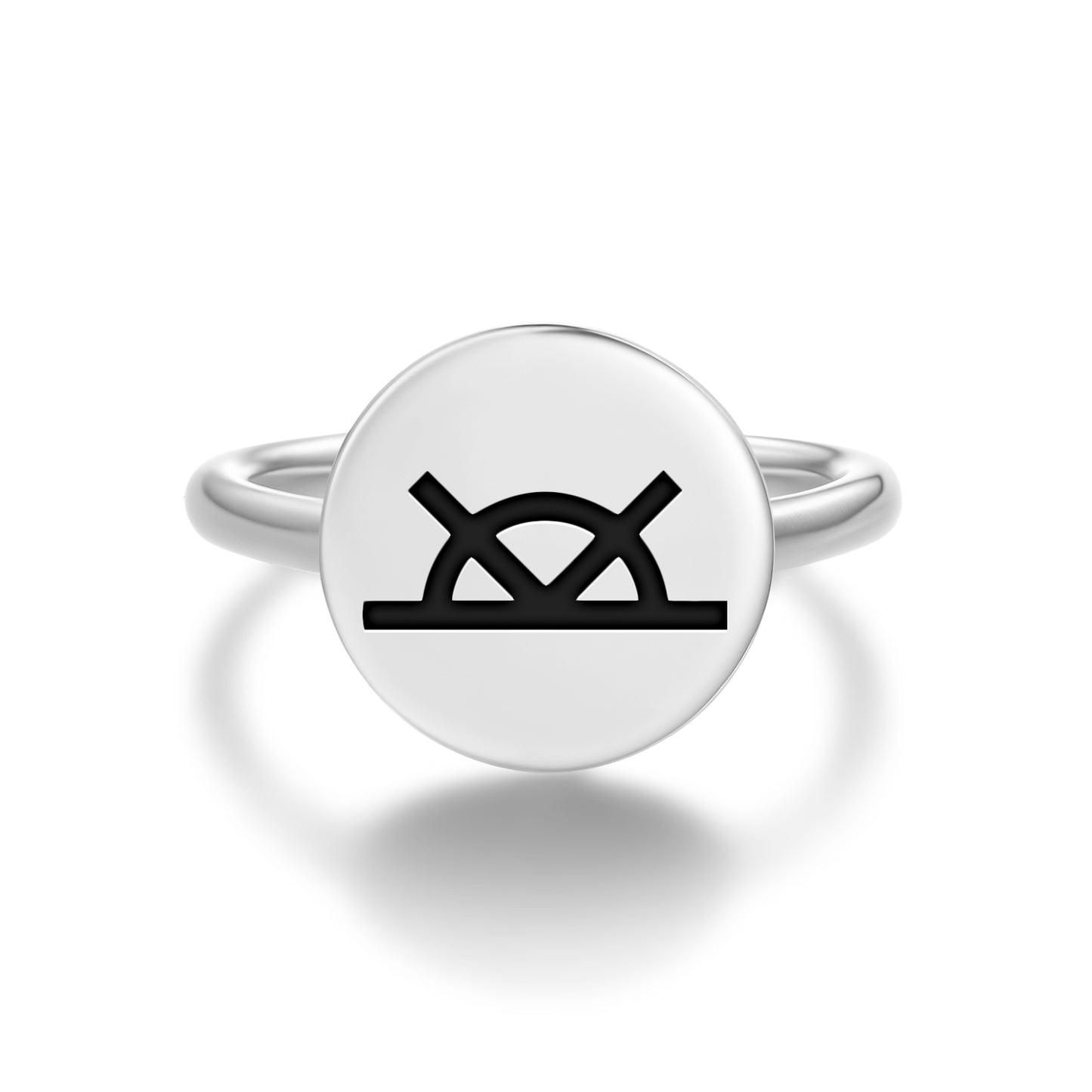 Healing Native Rock Art Symbols Adjustable Open Ring